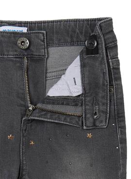 Jeans Mayoral Tir Élevé Gris pour Fille