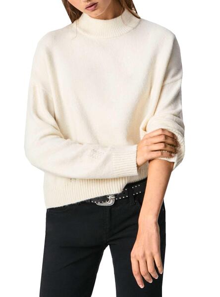 Pull Pepe Jeans Beige Bella pour Femme