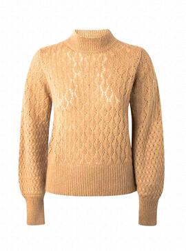 Pull Pepe Jeans Dunia Camel pour Femme