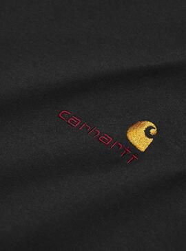 T-Shirt Carhartt American Script Noire Homme