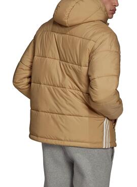 Veste Adidas Pad Hooded Puff Beige pour Homme