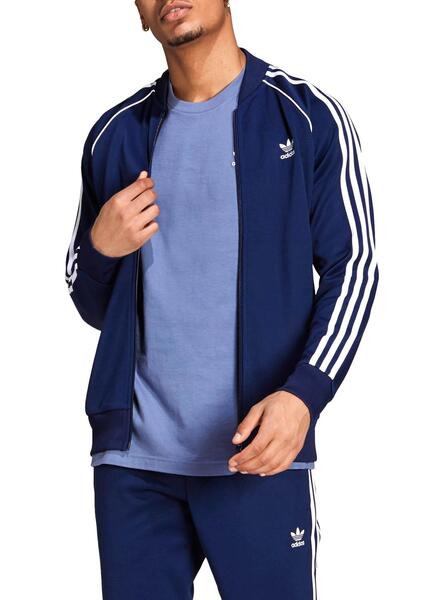 gilet adidas bleu