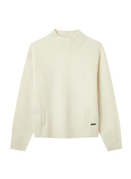 Pull Pepe Jeans Valeria Beige pour Fille