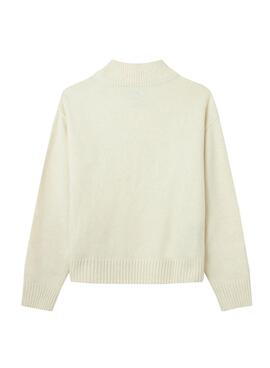 Pull Pepe Jeans Valeria Beige pour Fille