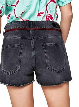 Short Pepe Jeans Bonita Noire Femme 