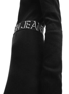 Jupe Calvin Klein Logo Waistband Knitt Noire