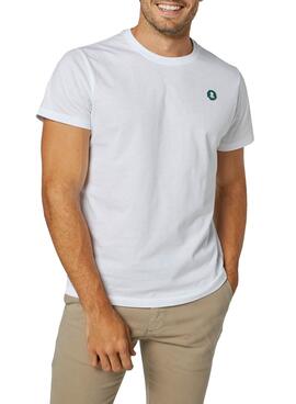 T-Shirt El Pulpo Logo Tache Verte Blanc Homme