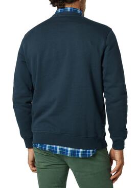 Sweat El Pulpo Letras Towel Fifty Bleu Marine Homme