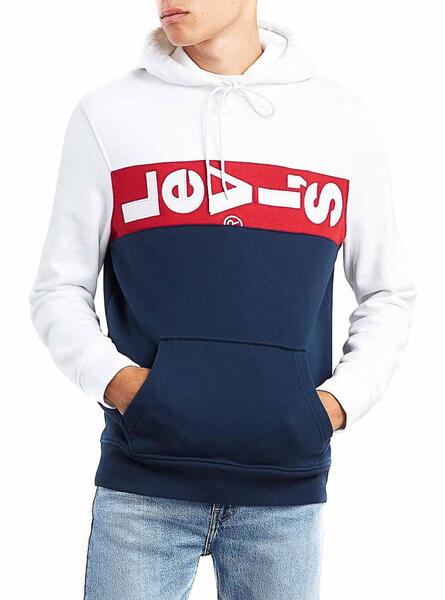 Sweat Levis Panel OversizedTricolore Homme