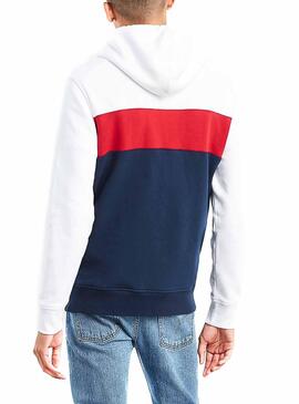 Sweat Levis Panel OversizedTricolore Homme