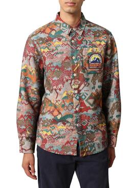 Chemise Napapijri Aurina Multicolore pour Homme