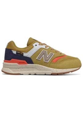 Baskets New Balance 997H Moutarde pour Garçon