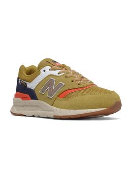 Baskets New Balance 997H Moutarde pour Garçon