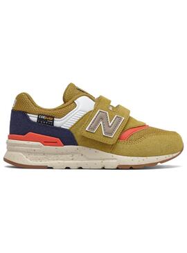 Baskets New Balance 997H Velcro Moutarde