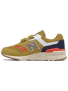 Baskets New Balance 997H Velcro Moutarde