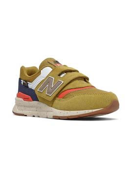 Baskets New Balance 997H Velcro Moutarde