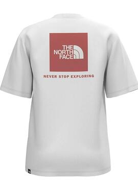 T-Shirt The North Face Redbox Blanc pour Femme