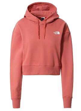 Sweat The North Face Trend Crop HD Rosa Femme