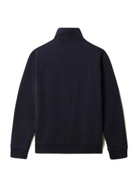 Sweat Napapijri Burgee Bleu Marine pour Homme