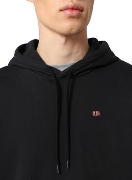 Sweat Napapijri Balis Noire pour Homme