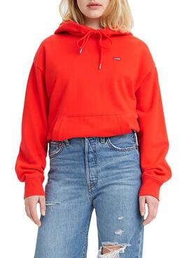 Sweat Levis Standard Rouge pour Femme