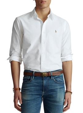 Chemise Polo Ralph Lauren Blanc pour Homme