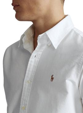 Chemise Polo Ralph Lauren Blanc pour Homme