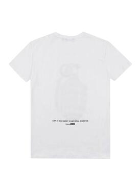 T-Shirt Antony Morato Blanc Grenade pour Homme