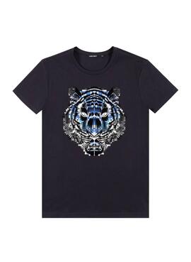 T-Shirt Antony Morato Tigre Bleu Marine pour Homme