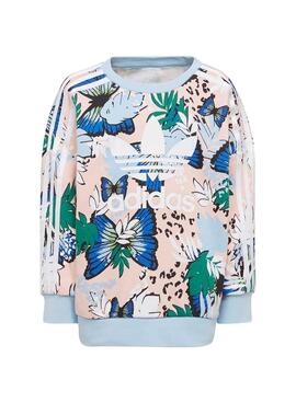 Set Survêtement Adidas Crew Imprimé Fleur Fille