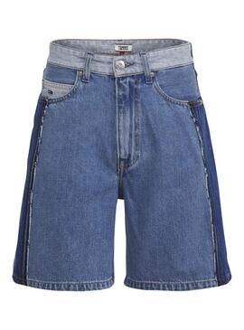 Short Tommy Jeans Contrast Panneau Denim Femme