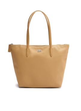 Sac à main Lacoste S Shopping Beige pour Femme