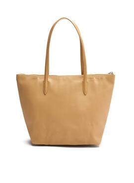 Sac à main Lacoste S Shopping Beige pour Femme