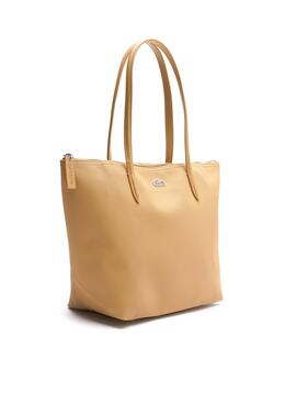 Sac à main Lacoste S Shopping Beige pour Femme
