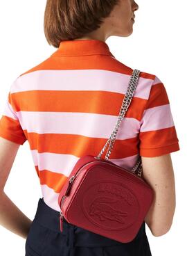 Sac à main Lacoste Crossover Rouge pour Femme