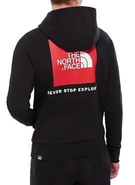 Sweat The North Face Rouge Box Noire Homme