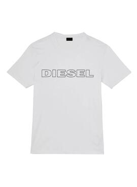 T-Shirt Diesel Jake Blanc pour Homme