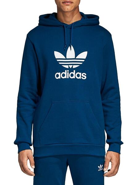 hoodie adidas bleu