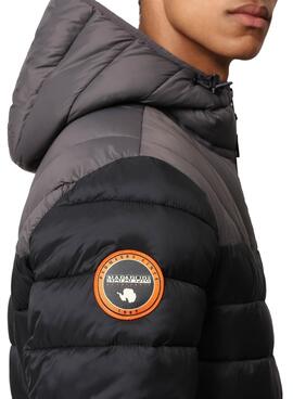 Veste Napapijri Aerons Noire Rembourré Homme