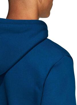 Sweat Adidas Trefoil Hoodie Bleu Homme Leyend