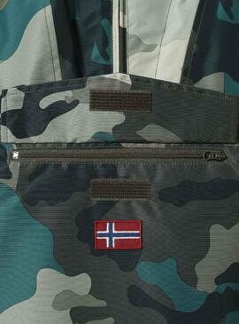 Veste Napapijri Rainforest Camo Vert pour Garçon