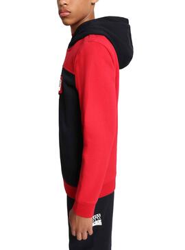 Sweat Napapijri Burgee Block Rouge pour Garçon