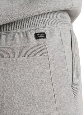 Pantalon Survêtement Superdry Studios Gris pour Femme