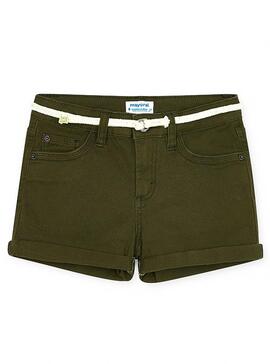 Short Mayoral Sergé Basic Vert pour Fille