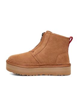 Bottes UGG Neumel Plateforme Zip Camel pour Femme