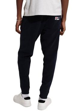 Pantalon Survêtement Superdry Code Essentiel Bleu Marine Pour Homme