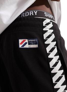 Pantalon Survêtement Superdry Code Tape Noire Homme