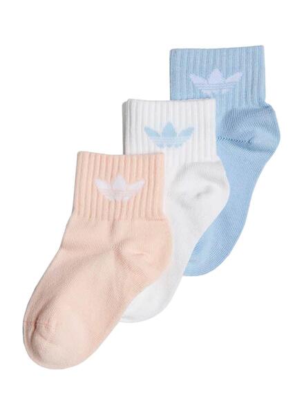 Pack 3 Chaussettes Adidas Cheville pour Enfants