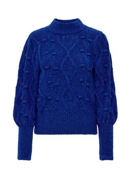 Pull Only Coquelicot Highcou Bleu pour Femme