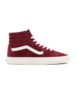 Baskets Vans Sk8-Hi Grenat pour Femme